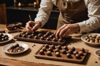Délicieuses tablettes de chocolat artisanales aux saveurs variées