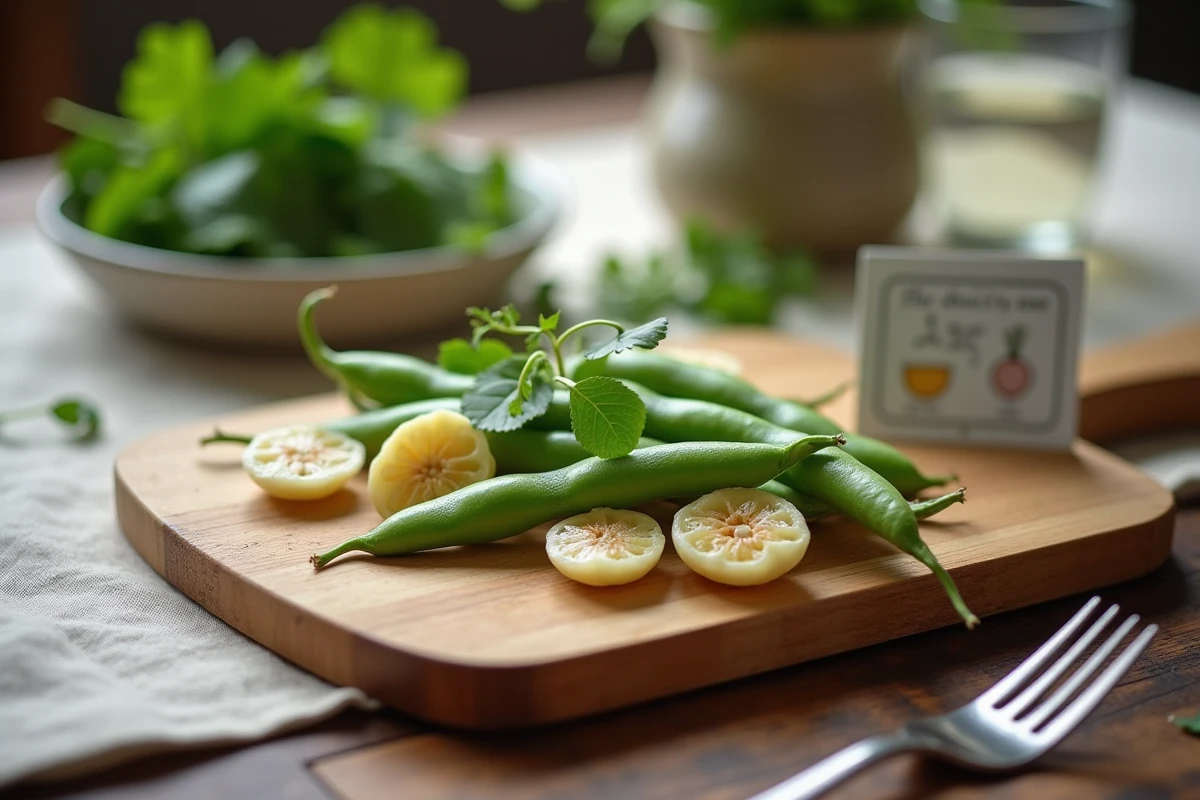 Assiette ludique de légumes en s présentés de façon créative sur une table en bois pour encourager les enfants difficiles